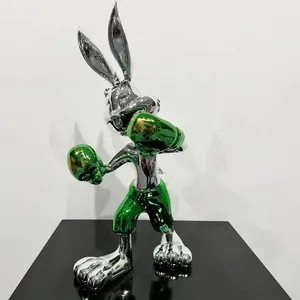 Venta al por mayor de estatuas de animales de dibujos animados estilo Pop Art, figuras de resina de hombre rico en forma de esculturas de <span class=keywords><strong>Monopoly</strong></span> para decoración <span class=keywords><strong>del</strong></span> hogar. - Product Image 6