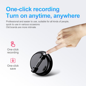 <span class=keywords><strong>Enregistreur</strong></span> <span class=keywords><strong>vocal</strong></span> numérique portable OEM Q3 en forme <span class=keywords><strong>de</strong></span> badge rond, 15 heures d'enregistrement, mini appareil d'enregistrement audio à clipser sur les cols et les poches - Product Image 2