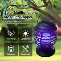 Trampa para Mosquitos y Moscas Solar Eléctrica para Exteriores OMNI CATCH, Impermeable, Mata Insectos, con Estaca para Colgar, para Jardín, Granja, Camping, Ecológica