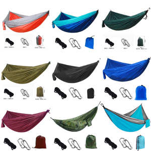 <span class=keywords><strong>Hamac</strong></span> parachute en nylon 210T chaise suspendue balançoire <span class=keywords><strong>hamac</strong></span> extérieur double personne - Product Image 6