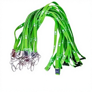 Customized Heavy Metal Hook Releasable Safety Buckle Lanyard Polyester Material Silk Screen Keychain Strenuous Rope Promotional