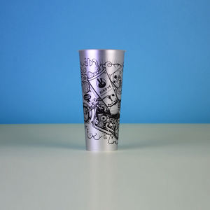 Gobelets à café en plastique de qualité supérieure personnalisés, gobelets en plastique avec placage en aluminium métallique - Product Image 6