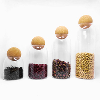 Pot à pâtes carré incassable en verre borosilicate, bocaux à collation, à café et à épices, petit récipient de rangement avec couvercle en bois et cuillère