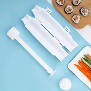 Kit de fabrication Sushedo Sushi Bazooka, Fabricant de rouleaux de sushi en plastique, Machine à tubes de sushi