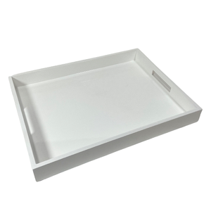 High Quality Handmade MDF Lacquer Serving Tray Glossy Colorful Sustainable Tableware Decorative Serving Tray - Product Image 5