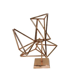 Espléndido diseño moderno escultura de Metal hecho a mano objeto de decoración de mesa de aluminio para el hogar inspirado hierro de cobre para tacto de lujo - Product Image 4