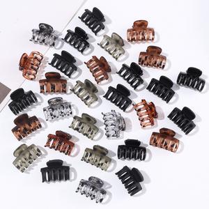 MIO Mini pince à cheveux léopard 2,5/3 cm, couleur ambre, fleur, rectangle, pinces à cheveux latérales, décontractées, <span class=keywords><strong>pas</strong></span> chères, pinces à cheveux requin - Product Image 4