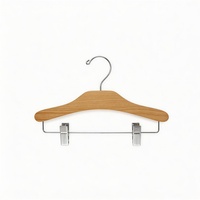 Cintre en bois pour enfants, mini format 30 cm, en érable, pour vêtements de bébé, antidérapant, bords arrondis, design sûr, écologique