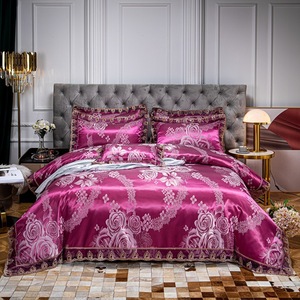 Ren phong cách Châu Âu gongsatin <span class=keywords><strong>Jacquard</strong></span> len <span class=keywords><strong>Comforter</strong></span> Bộ 11 miếng chống nước mùa thu mùa - Product Image 1