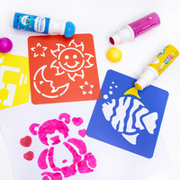 Fournitures d'art Super septembre, pas de désordre, tamponneuses de gingembre Non toxiques, marqueurs lavables pour enfants, pack de livres d'activité, ensemble de stylos de papeterie