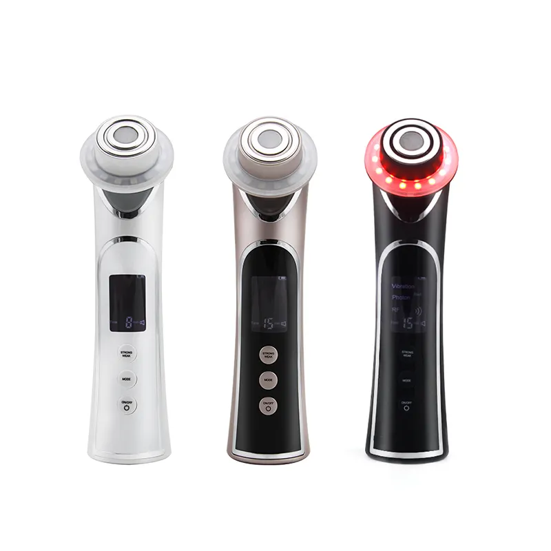 2024 nouveau dispositif de beauté Portable RF usage domestique instrument de beauté du visage masseur facial multifonctionnel réduire les poches pour le visage