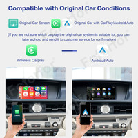 Decodificador Inalámbrico Foforfor Apple CarPlay y Android Auto para Lexus Series, Decodificador Mirror Link para Automóvil
