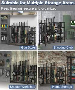 Supports de rangement et d'exposition verticaux pour <span class=keywords><strong>fusils</strong></span> et chasseurs de gibier, sur pied, personnalisés, vente en gros usine - Product Image 2