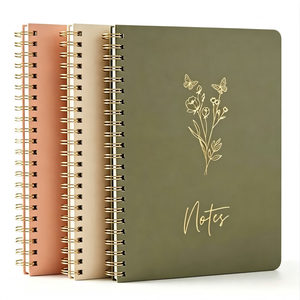 Quaderno a Spirale Estetico con Righe College 8*6 Pollici, Diario con Stampa a Caldo, Tasche <span class=keywords><strong>Grandi</strong></span> e Pagine a Righe - Product Image 1