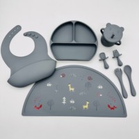 Napperon antidérapant de base en silicone pour aliments et eau pour animaux de compagnie napperon d'alimentation étanche pour animaux de compagnie pour un usage domestique