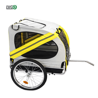 LVCO chariot de transport pliable pour chien chariot de transport cargo vélo remorque pour chien avec fixation facile et rapide