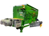 Mélangeur d'aliments TMR pour bovins moutons volailles ensilage herbe mélangeur d'aliments horizontaux pour le bétail mélangeur d'aliments pour animaux machines agricoles