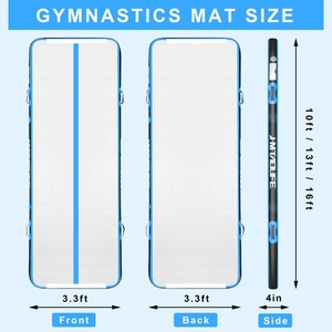 Matelas de <span class=keywords><strong>gymnastique</strong></span> gonflable populaire pour sports de plein air, tapis de <span class=keywords><strong>gymnastique</strong></span> gonflable de 3 à 10 mètres, piste d'air gonflable pour salle de sport - Product Image 4