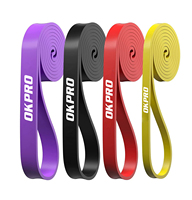 OKPRO fábrica al por mayor logotipo personalizado naturaleza bandas de resistencia gimnasio entrenamiento ejercicio Pull-Up Assist bandas de ejercicio