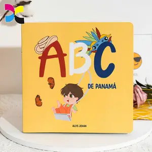 Libro inglese per bambini con stampa personalizzata in cartone per bambini con libri educativi con penna