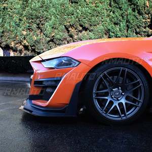 กันชนหน้ารถแบบคู่สไตล์ GT500สำหรับ Ford Mustang 2015-2021มุมสปอยเลอร์ตัวแยกปีกนกให้พอดีกับกันชนแนวคิด MP - Product Image 2