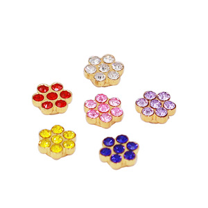 Fleurs en strass 10 mm à dos plat, décorations pour nail art, accessoires DIY multicolores - Product Image 5