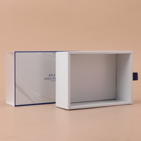 Boîte à tiroirs BRAVO faite à la main haut de gamme personnalisable 88,2g 16,2x6x11,6cm avec doublure en éponge enduite, pelliculage brillant, gaufrage et paillettes