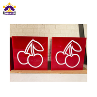 Logo personnalisé Boîte à lumière Cube lumineux carré en acrylique avec boîte à lumière LED pour décoration de bar publicitaire