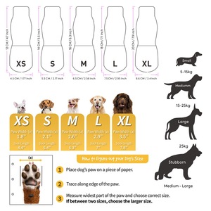 मध्यम और बड़े कुत्ते के लिए पालतू मोजे गैर-पर्ची विरोधी गंदे हवा-परमेबल कुत्ते के जूते सभी मौसमों के लिए - Product Image 5
