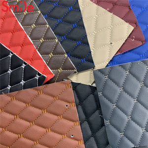 उच्च गुणवत्ता कार सोफे असबाब के लिए आंतरिक पीवीसी चमड़े की सामग्री कढ़ाई चमड़े 5mm फोम - Product Image 3