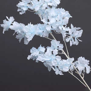 Ramo de Rosas Artificiales Realistas al por Mayor, Tallos de Lotus Azules, Impermeables, para Decoración de Eventos al Aire Libre, Graduaciones - Product Image 2