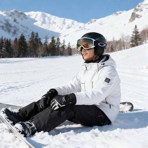 ויסטה לוגו מותאם אישית משקפי סקי רצועה גלילית שכבות כפולות נגד ערפל סנובורד משקפי שלג - Product Image 2