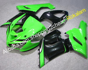 Para Kawasaki <span class=keywords><strong>ZX6R</strong></span> <span class=keywords><strong>636</strong></span> 05 06 ZX-6R 2005 <span class=keywords><strong>2006</strong></span> ZX 6R Verde Negro carrocería carenado del mercado de accesorios de kits - Product Image 1