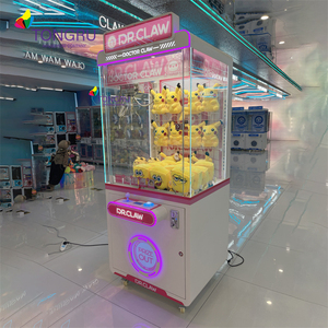Clawcade búp bê Catcher trò chơi máy Arcade với hóa đơn chấp nhận tiền mặt thẻ tín dụng đồng tiền hoạt động đồ chơi Claw cần cẩu Claw máy để bán - Product Image 2