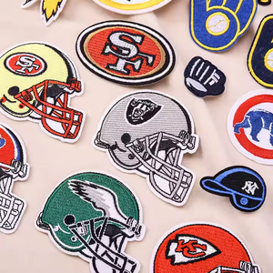 개인화 된 맞춤형 스포츠 미식 축구 자수 패치 낮은 MOQ NFL 팀 럭비 자수 아이언 의류 패치에 - Product Image 3