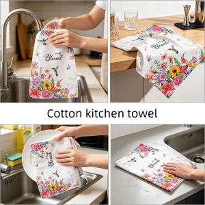 Eastsunshine – Torchons de cuisine en toile de sac à farine imprimés numériquement sur mesure, 100 % coton et lin, pour un nettoyage puissant - Product Image 3
