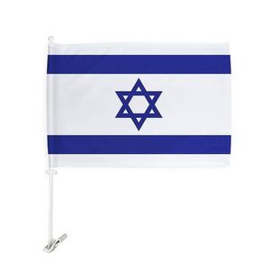 Drapeau de voiture personnalisé à double face imprimé 14x21cm 30x45cm, drapeau américain pour fenêtre de voiture avec mât - Product Image 3