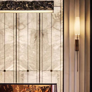 Top Quality Best seller naturale Ultra sottile 2mm ardesia traslucida flessibile pietra di marmo naturale impiallacciatura per la decorazione del pannello murale - Product Image 3