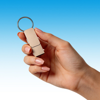 Nouvelle clé USB métallique haute vitesse à double interface, porte-clés portable 32G/64G USB 3.0 Type-C, garantie 2 ans, sans cryptage