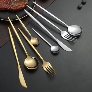 Juego de Cubiertos de Acero Inoxidable de 4 Piezas, Cuchillo, Tenedor y Cuchara para Carne, Color Sólido, para Uso en Hoteles y Servicios de Catering - Product Image 2