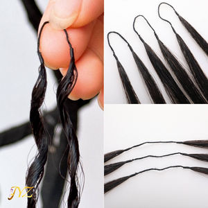 Dikke 115G Zacht 100% Rauw Maagdelijk Menselijk Haar Gehaakte Bundels Veren Burmese Krullende Gehaakte Haarextensies - Product Image 6