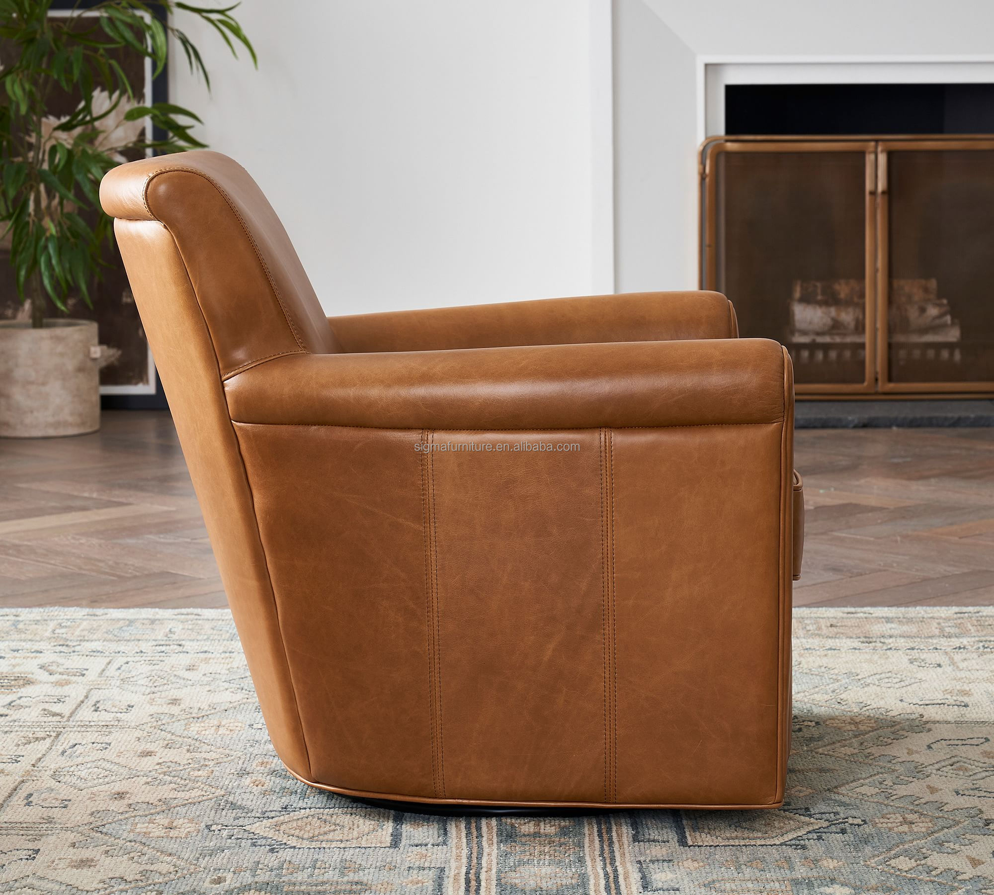 luxury vintage leather mid century leather antique armchair single set sofa chaise