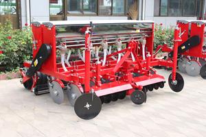 Semoir à blé, planteuse de blé, machine à planter l'herbe, semoir à blé 6-24 rangs, fertilisation, traction par tracteur à quatre roues - Product Image 3