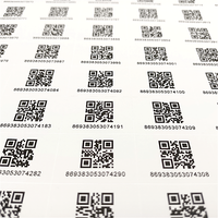 Étiquette anti-contrefaçon avec impression de numéro de série personnalisé étiquette autocollante en papier vinyle PVC code QR autocollant de code à barres