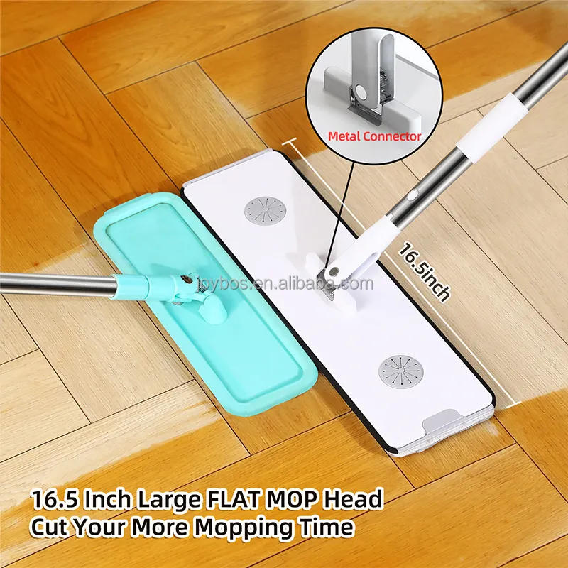 Joybos Flat Floor Mop und Bucket Hand Free Mop mit Eimer und Squeeze Multifunktions-Haushalts reinigungs werkzeugen für alle Bodentypen