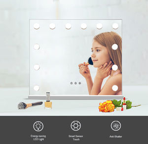 Make <strong>up</strong> <strong>Lighted</strong> Vanity <strong>Mirror</strong> With 14 Touch Dimmer Led Bulbs Smart Makeup Dressing Table Bulb <strong>Mirror</strong> - Product Image 3