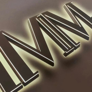 Chất lượng tốt trong nhà signage <span class=keywords><strong>LED</strong></span> hiển thị signage 3D kim loại <span class=keywords><strong>LED</strong></span> Backlit thư cửa hàng kinh doanh dấu hiệu - Product Image 4