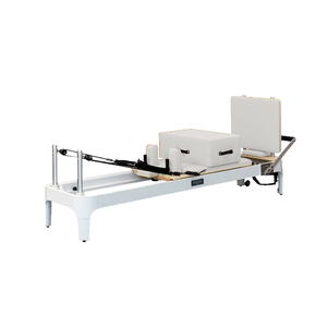 La Mejor Máquina de Pilates Reformer con Barra Ajustable para Pies, Color Blanco y Negro Personalizable, Reformer de Aluminio para Estudio - Product Image 6