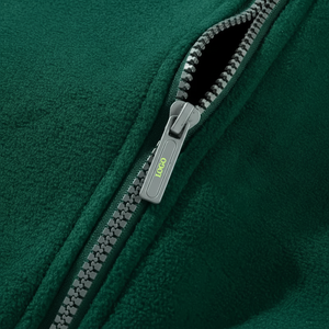 Chaqueta polar de Otoño/Invierno para hombre de poliéster 100% con capucha y cremallera completa térmica a prueba de viento de gran tamaño - Product Image 1