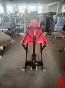 Transpaleteira Hidráulica Manual Pequena para Elevação de Carga, Carrinho Hidráulico de Elevação Alta, Transpaleteira Tipo Tesoura 1T - Product Image 3